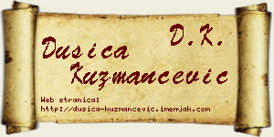 Dušica Kuzmančević vizit kartica